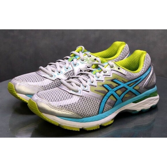Asics GT-2000 4 Women's Running Shoes Size 8 Gray Aqua Blue - Picture 1 of 12